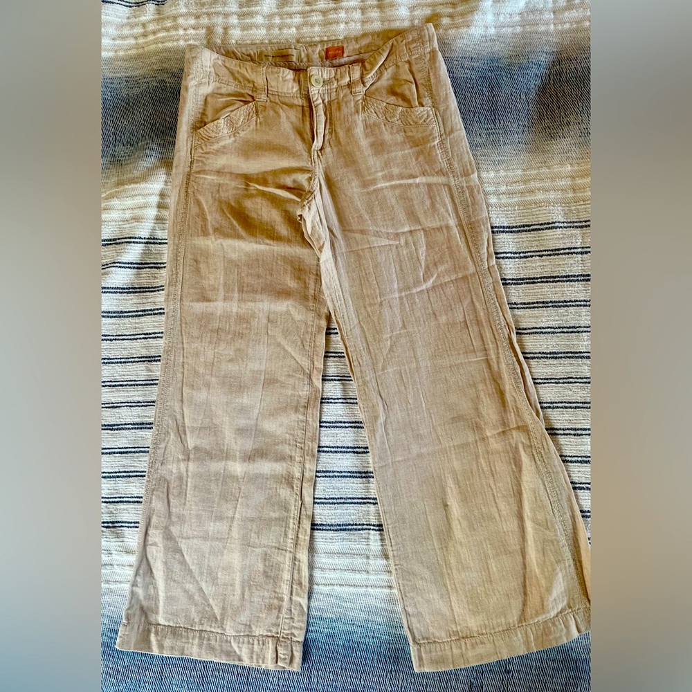 Anthro wide leg pants